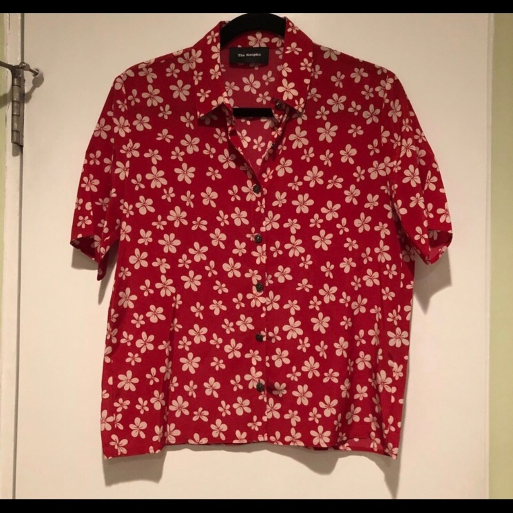 Silk floral shirt